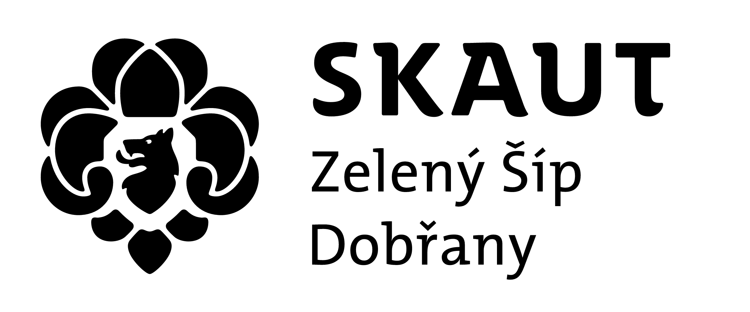 Logo skautingu - černé